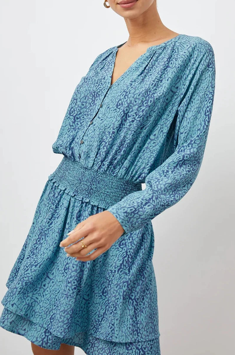 JASMINE JEWEL CHEETAH DRESS- FRONT IN MOTION