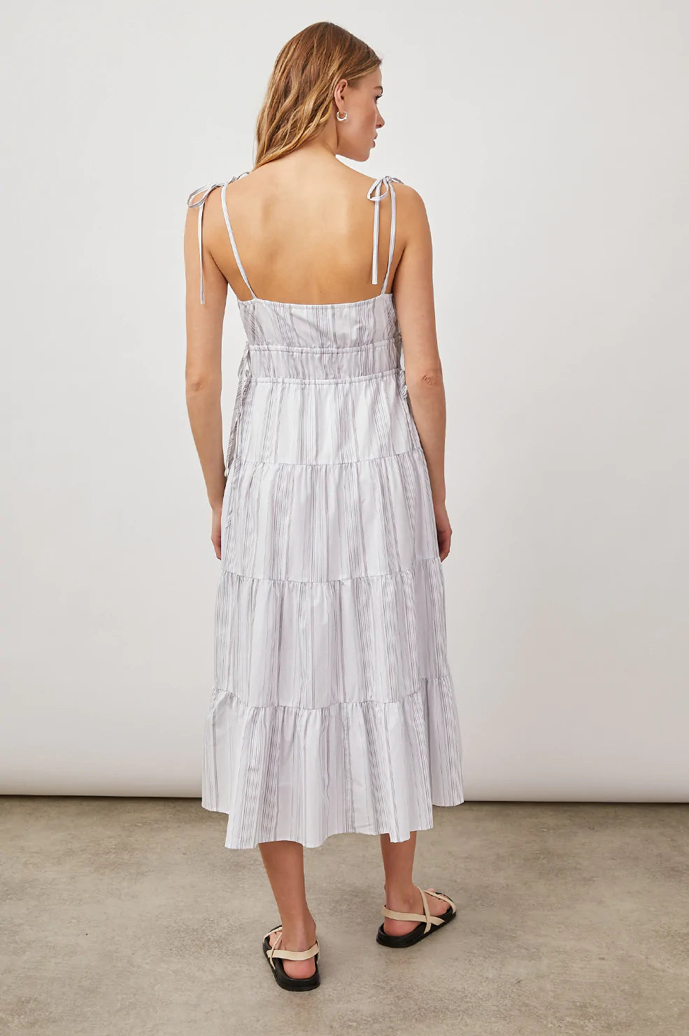 JULIA WEST SEA PORT STRIPE DRESS-BACK