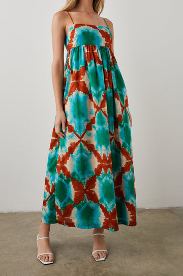 LUCILLE DRESS KALEIDOSCOPE - FRONT FULL BODY