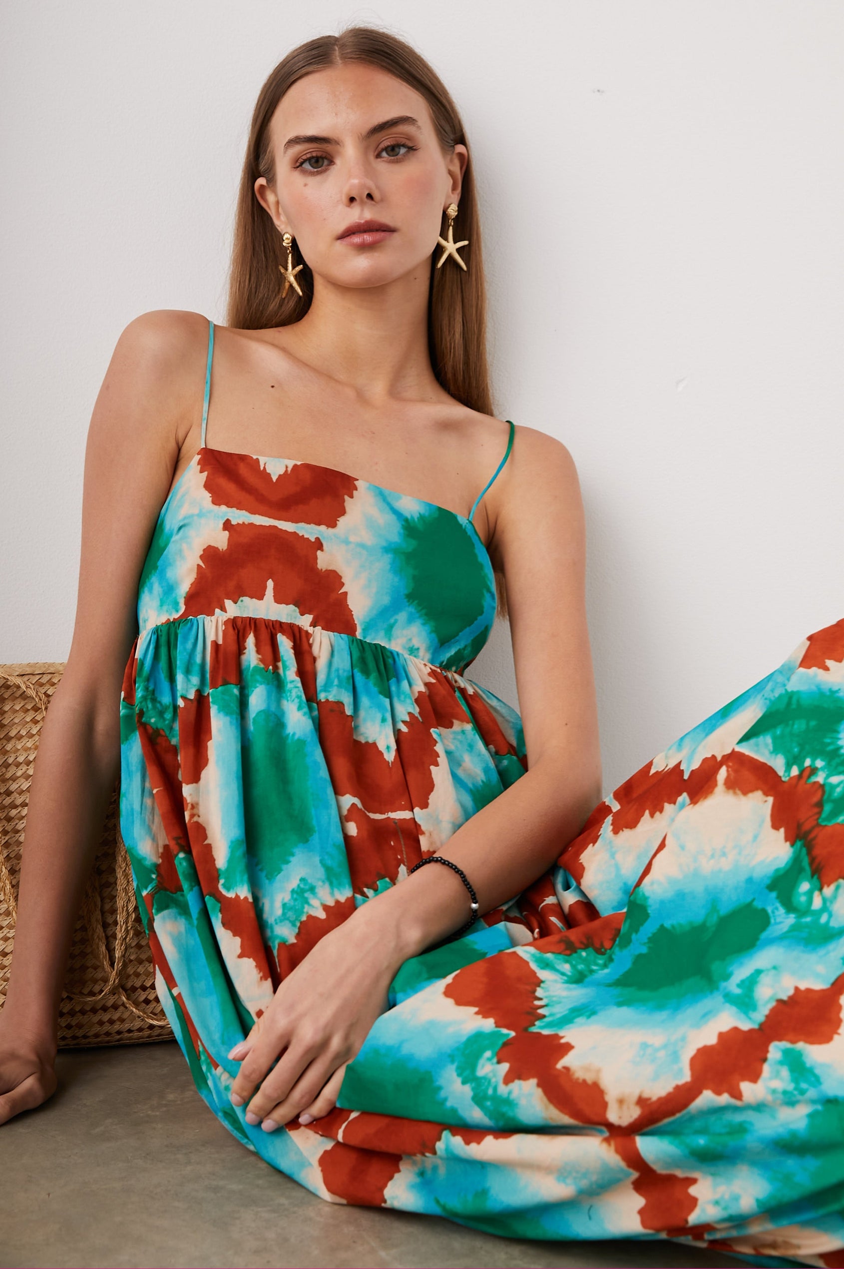 LUCILLE DRESS KALEIDOSCOPE - MODELED