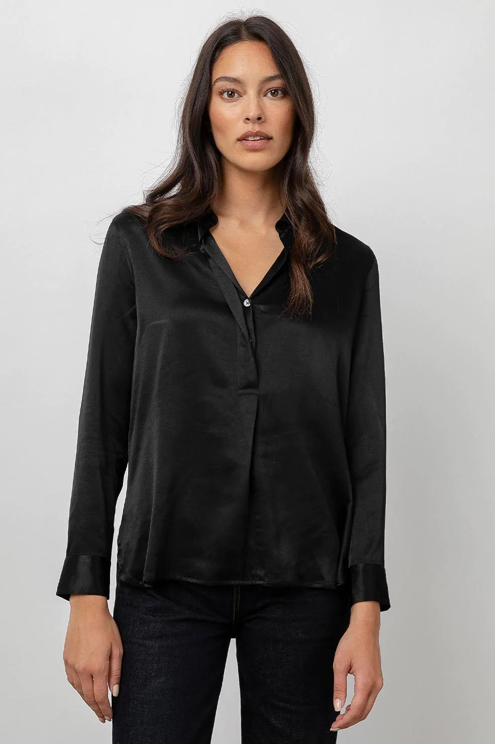 Nissa Black Blouse - front