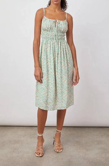 OCTAVIA DRESS - GREEN SUMMER MEADOW