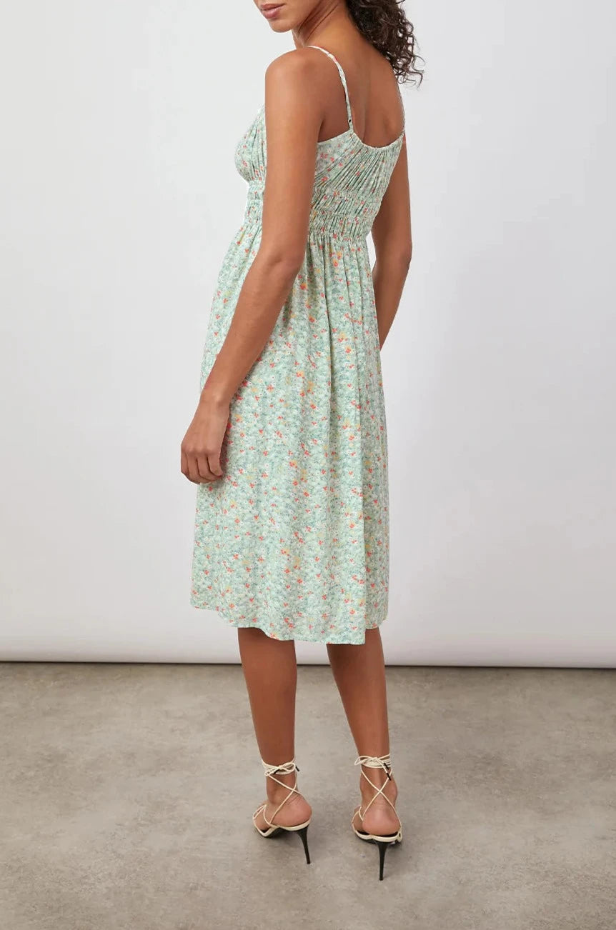 OCTAVIA DRESS - GREEN SUMMER MEADOW