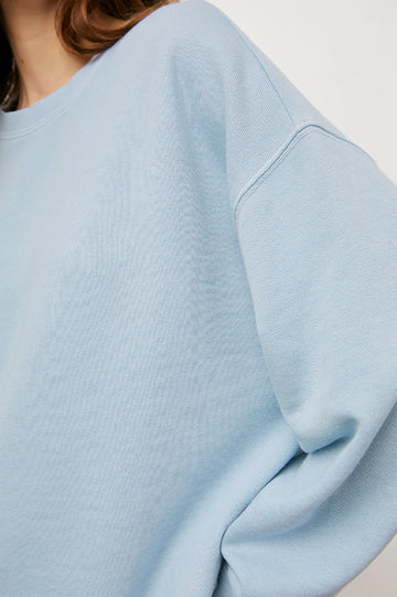 REEVES SMOKE BLUE SWEATSHIRT-DETAIL
