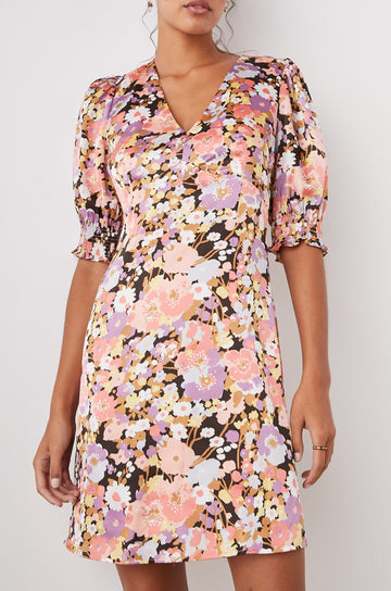 ROMA DRESS PINK ASTER - FRONT BODY EDITORIAL