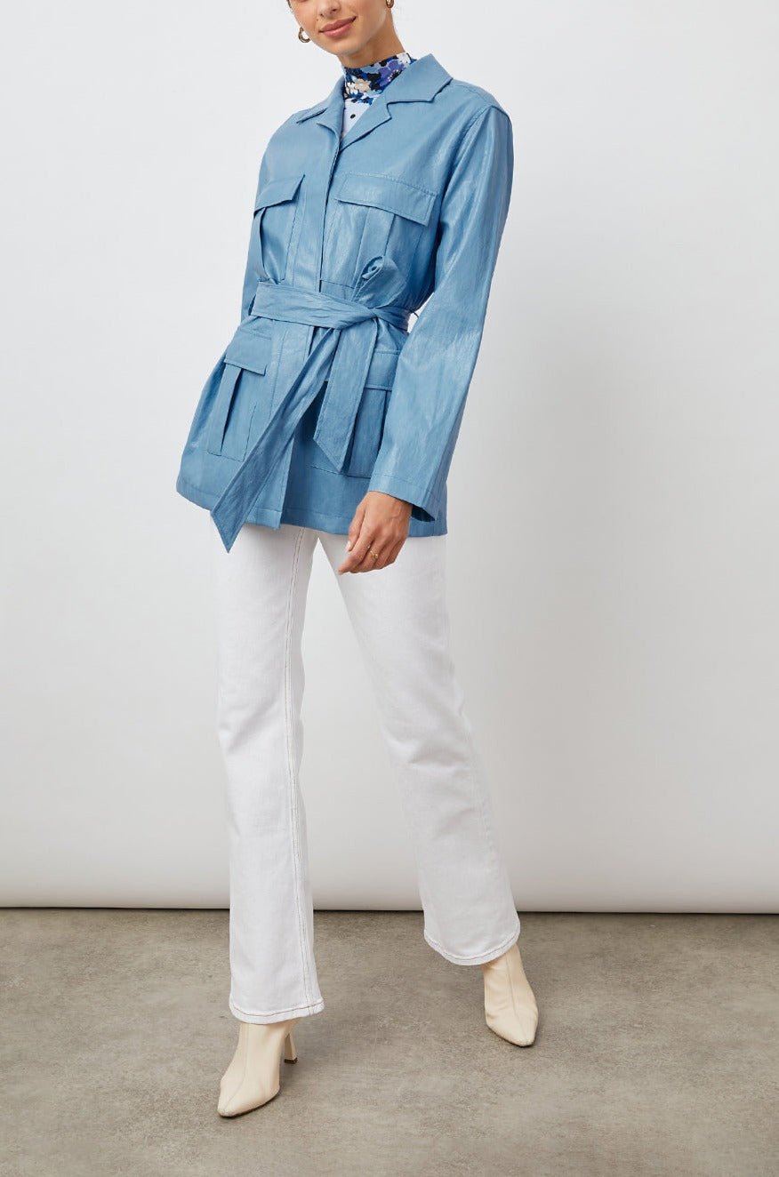 ROMILY JACKET - BLUESTONE