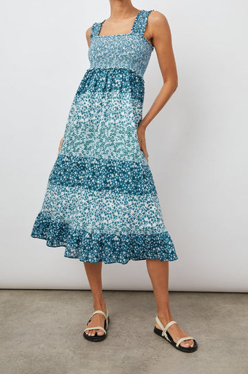 RUMI DRESS - STRIPED FLORAL