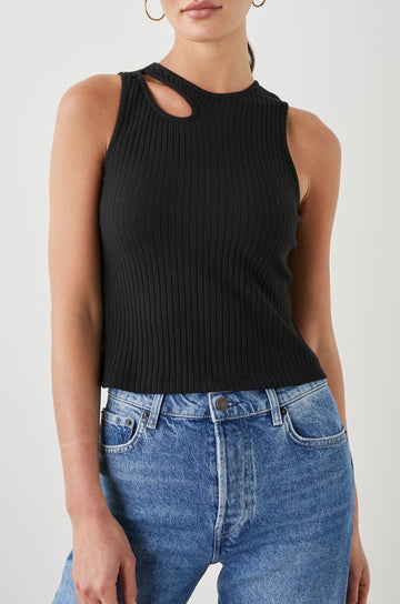 RYA TANK BLACK - FRONT