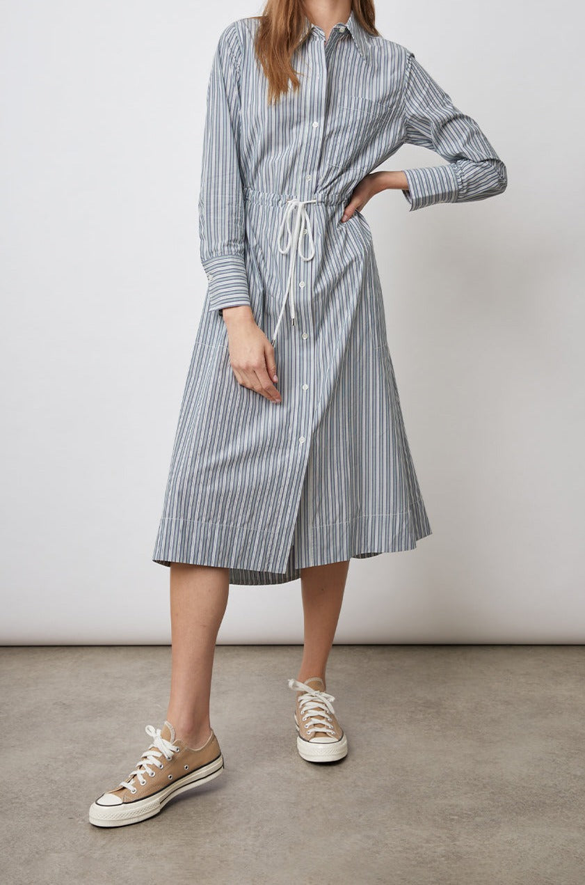 SHIVONNE DRESS - BANK STRIPE
