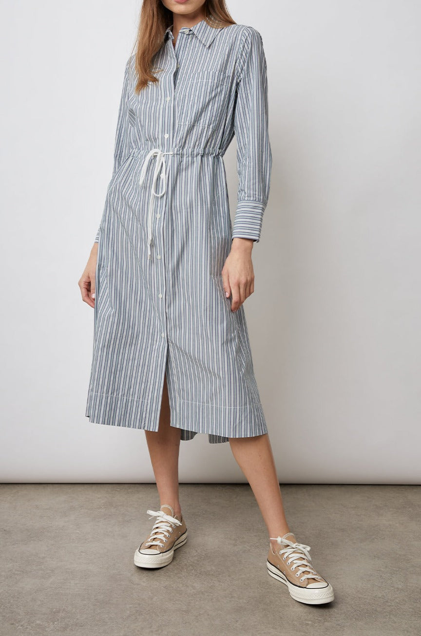 SHIVONNE DRESS - BANK STRIPE