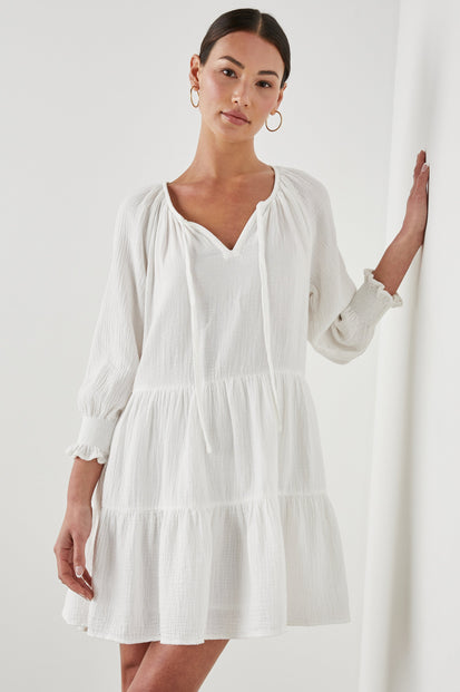 SIA DRESS WHITE - FRONT ANGLE