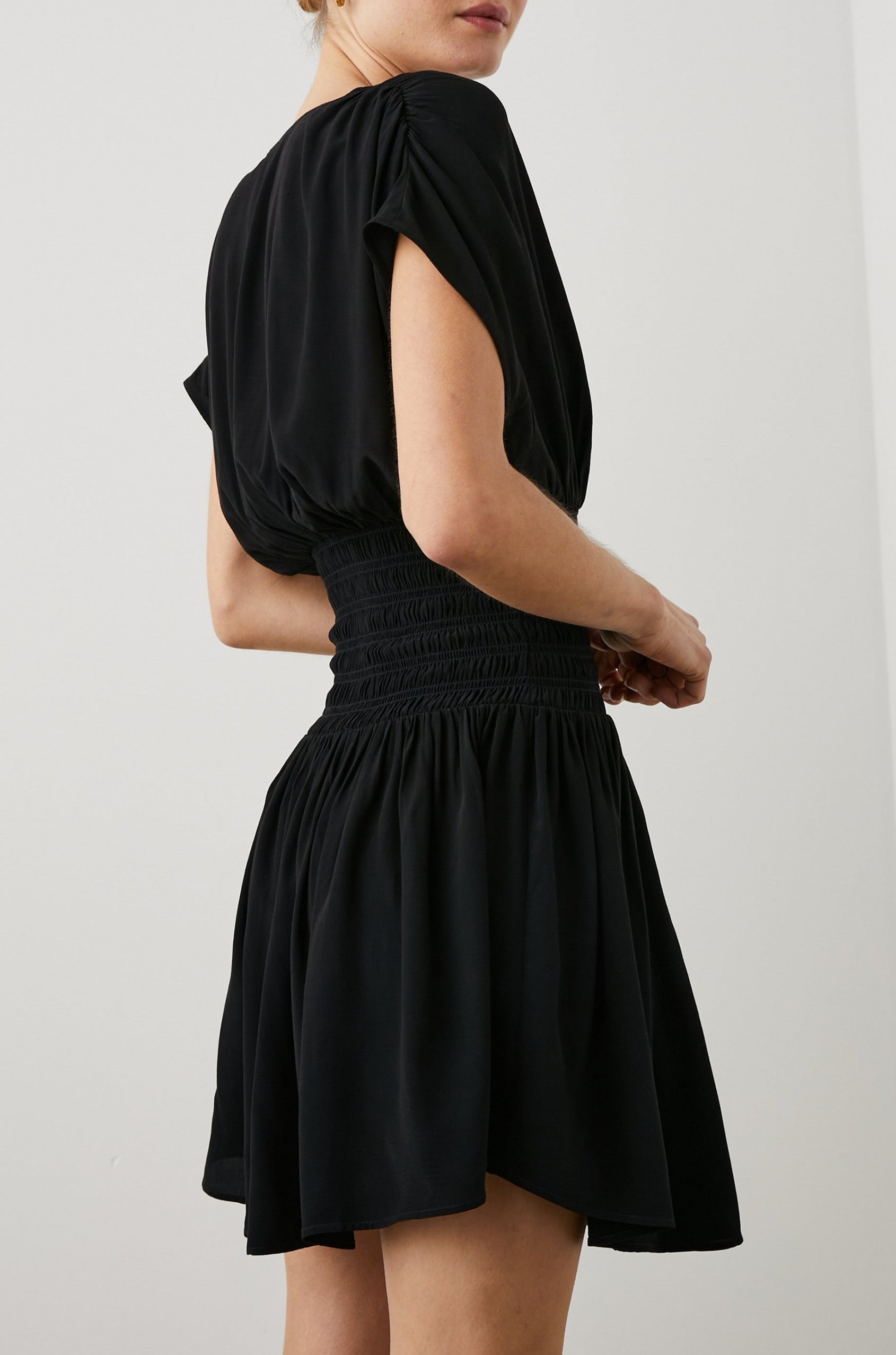 SIERA DRESS BLACK - BACK ANGLE