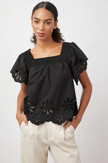 SONORA BLACK EYELET -FRONT