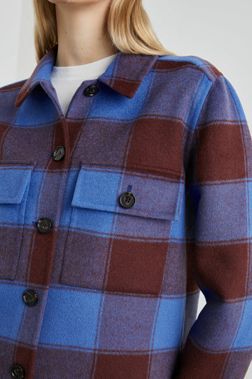 STEFFI JACKET COBALT CHOCOLATE - DETAIL