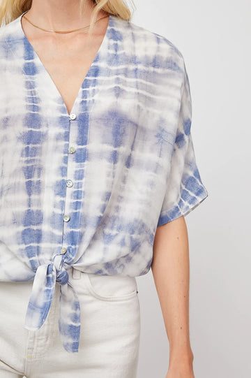 THEA COAST TIE FRONT BLOUSE-DETAIL