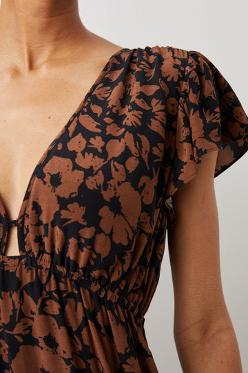 TINA DRESS GARDEN SILHOUETTE - DETAIL