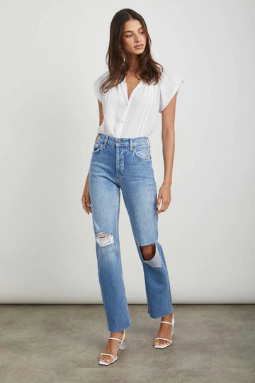 TOPANGA STRAIGHT - FADED BLUE DESTROY - front