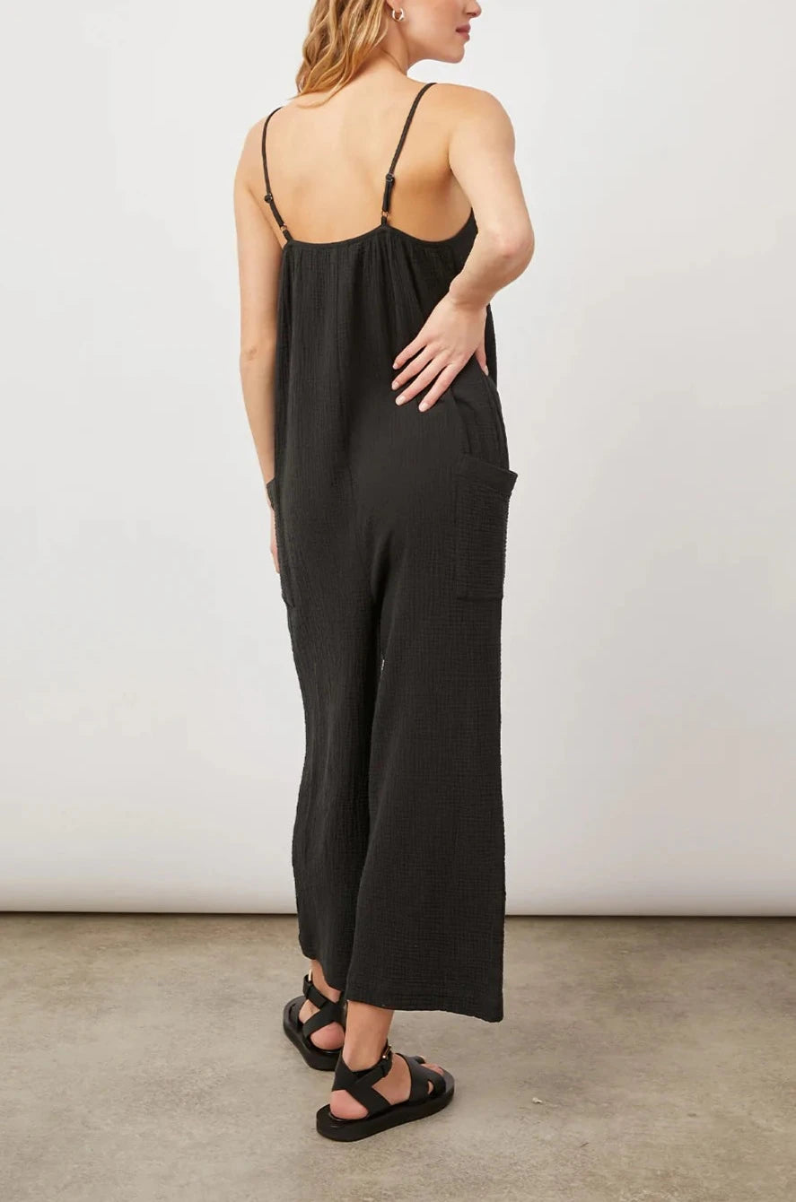 TUCKER BLACK JUMPSUIT-BACK