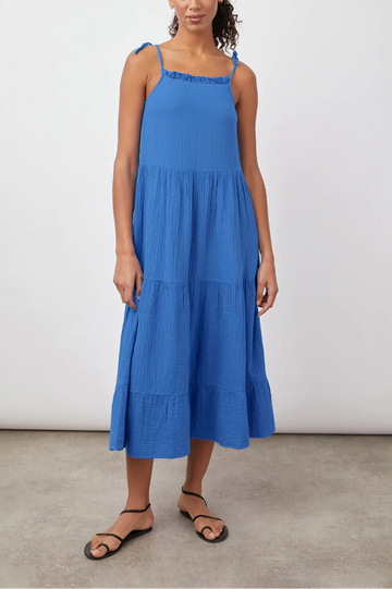 VALERIA PALACE BLUE DRESS- FRONT