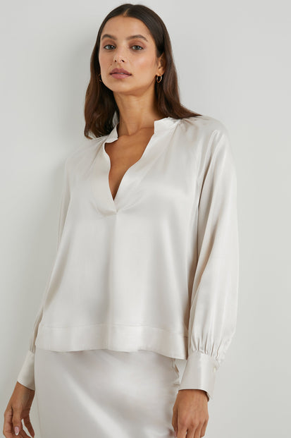 WYNNA TOP IVORY - FRONT
