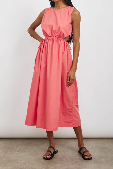 YVETTE SPICED CORAL DRESS- FRONT