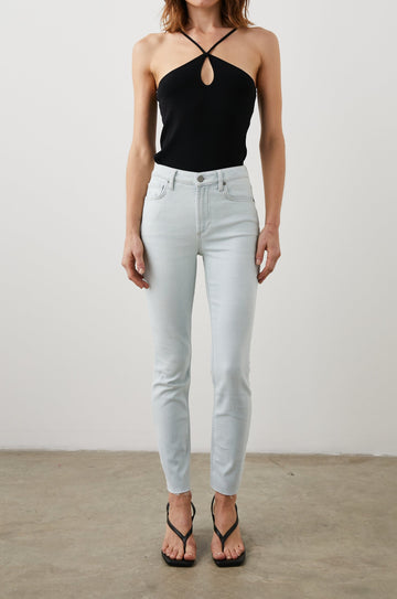 ZADIE TOP BLACK - FRONT FULL BODY