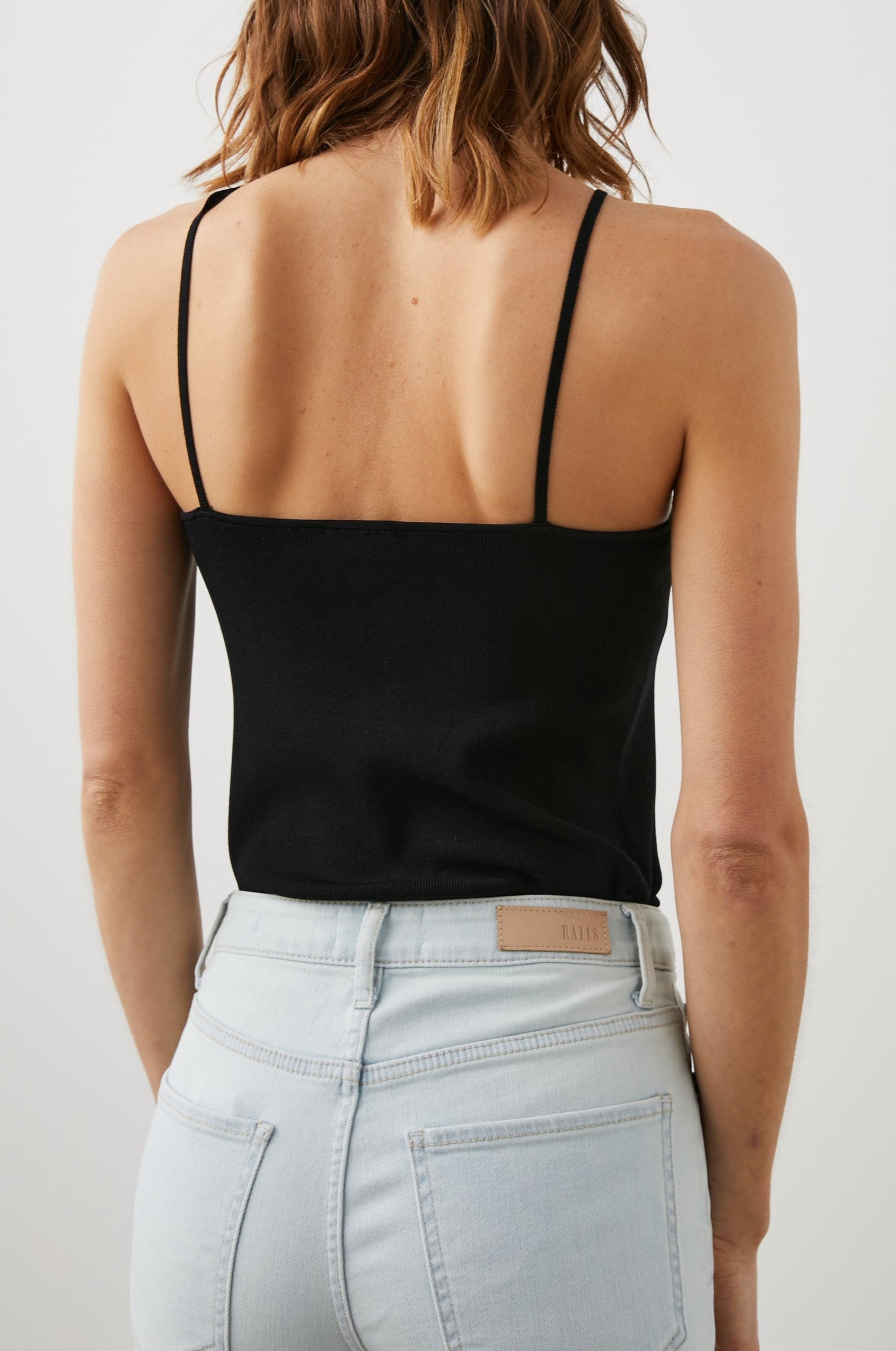 ZADIE TOP BLACK - BACK